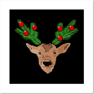 Christmas Reindeer Posters and Art